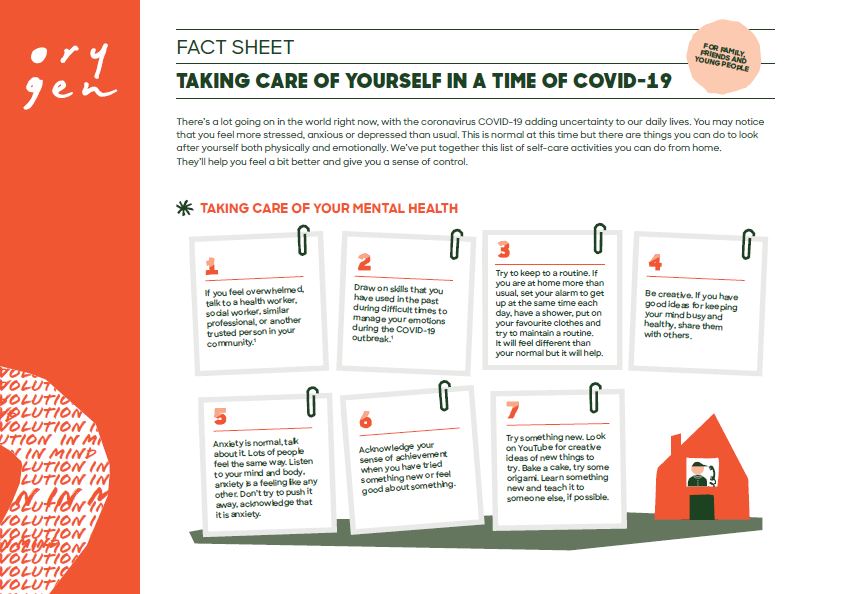 Self-care during the COVID-19 outbreak