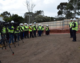 Breaking ground on the Capital Project